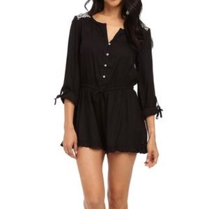 ROXY Midnight Edge Solid Romper SZ M